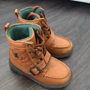 Toddler Boy Brown Polo Boots - Size 9C